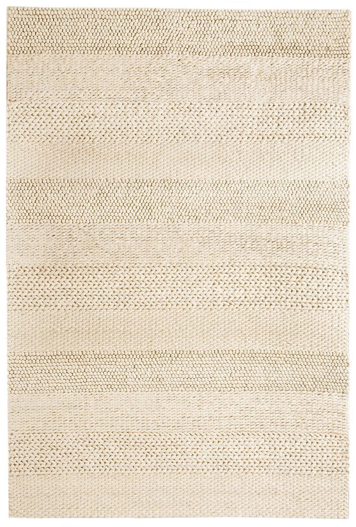 Fleur Ivory Braided and Looped Rug