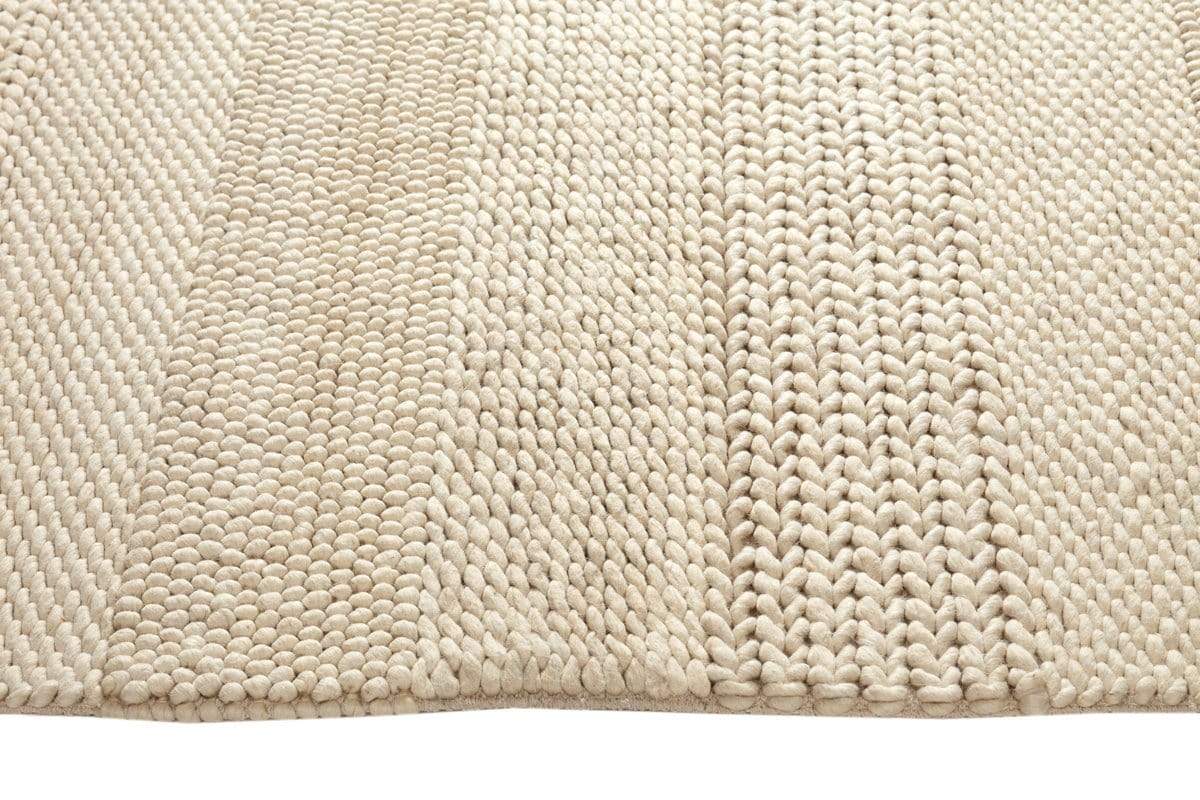Fleur Ivory Braided and Looped Rug