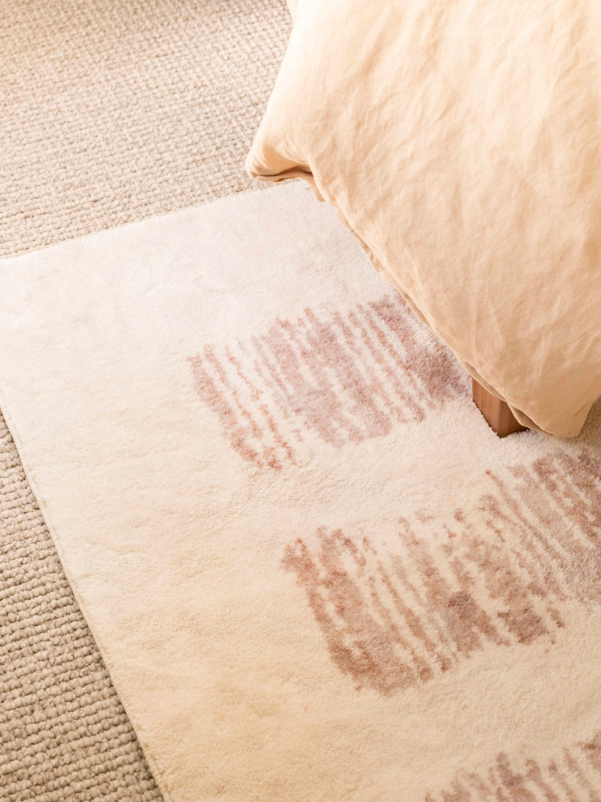 Florrie Beige Abstract Pattern Washable Rug