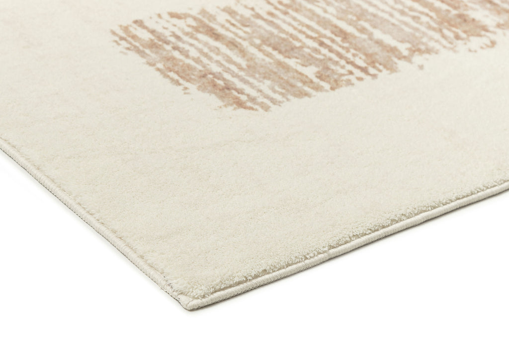 Florrie Beige Abstract Pattern Washable Rug