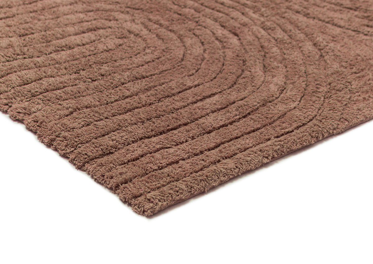 Francia Caramel Half Arch Cotton Bath Mat