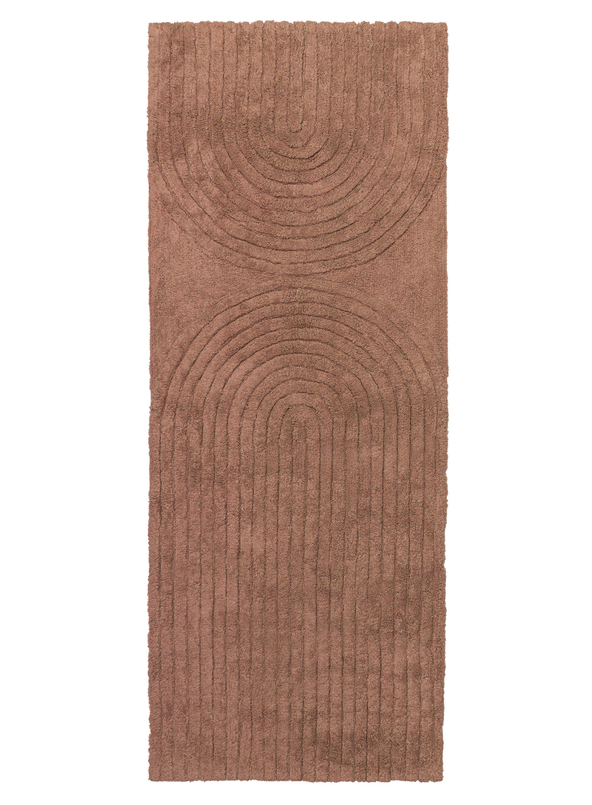 Francia Caramel Half Arch Cotton Bath Mat