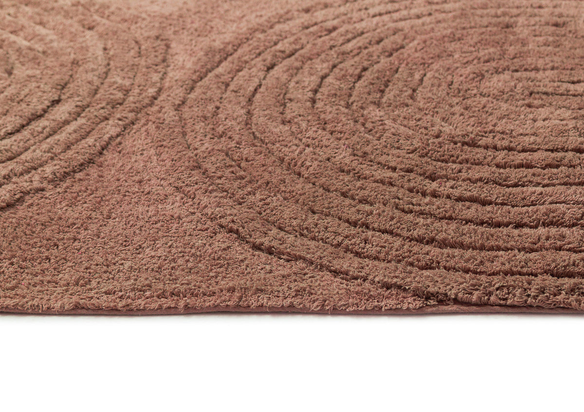 Francia Caramel Half Arch Cotton Bath Mat