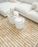 Fritzie Champagne Abstract Striped Rug