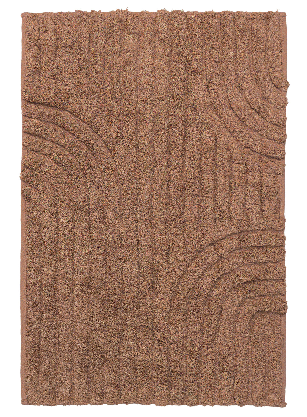 Garnet Caramel Arch Cotton Bath Mat