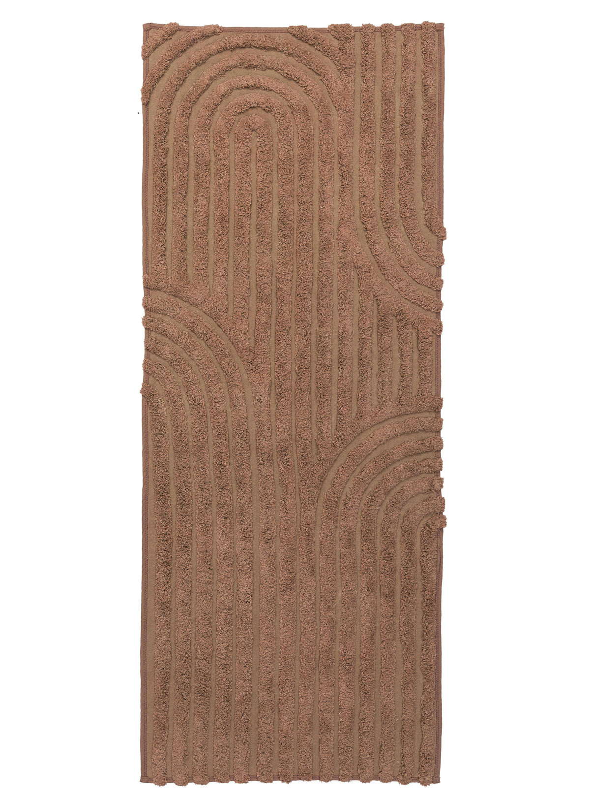 Garnet Caramel Arch Cotton Bath Mat
