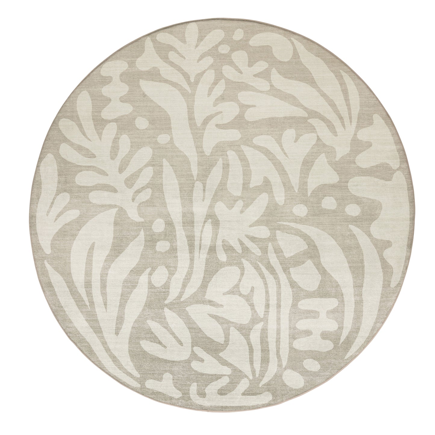 Gerda Green Grey Leaves Rollie Pollie Round Playmat