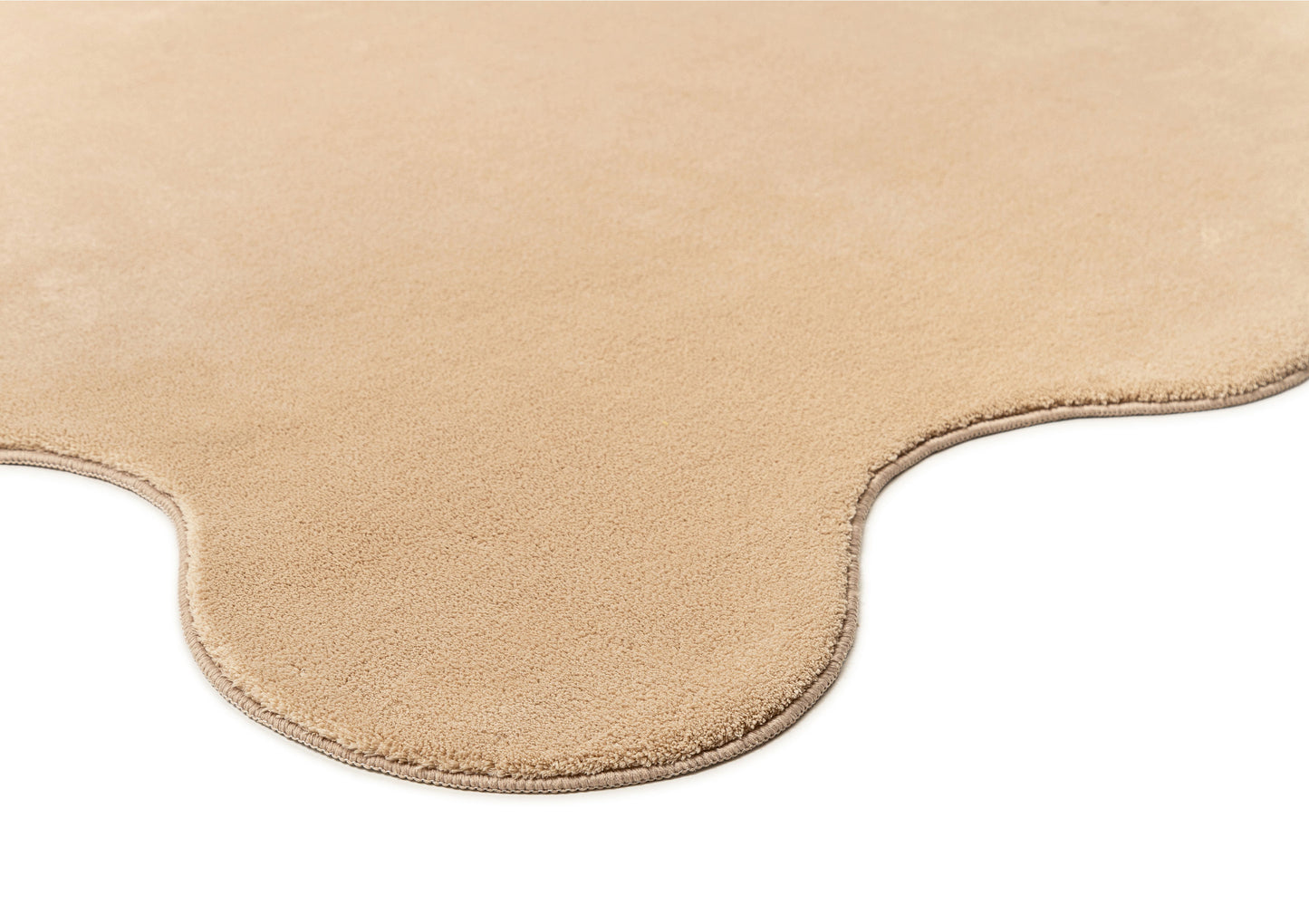 Gerri Brown Scallop Washable Rug