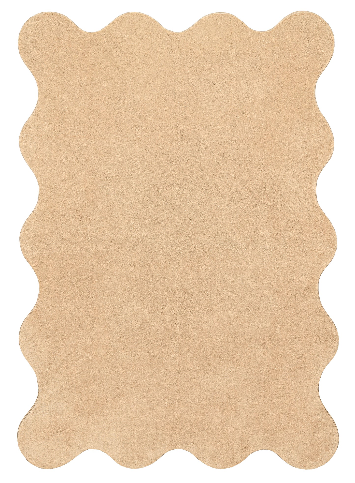 Gerri Brown Scallop Washable Rug