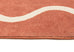 Gertrude Pink and Cream Wiggle Bordered Washable Rug