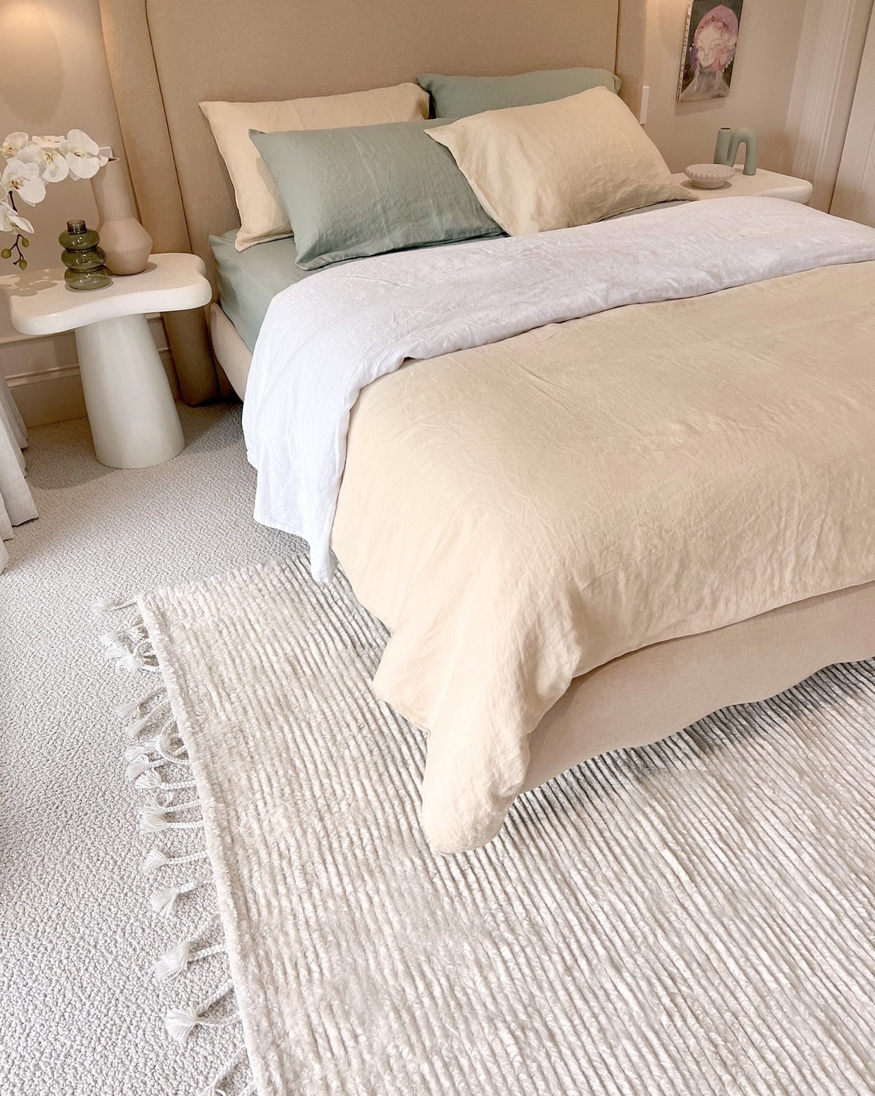 Ginta Luxe Ivory P.E.T Cut Pile Rug