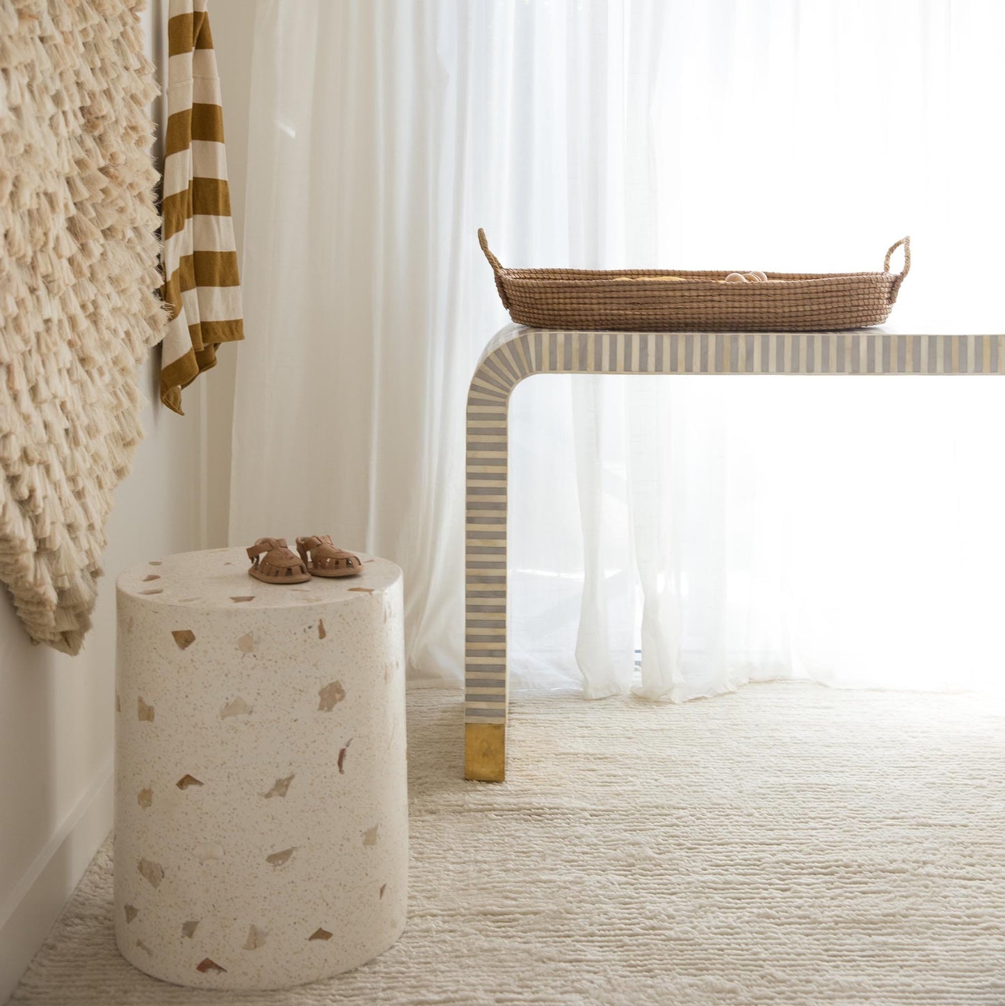 Ginta Luxe Ivory P.E.T Cut Pile Rug