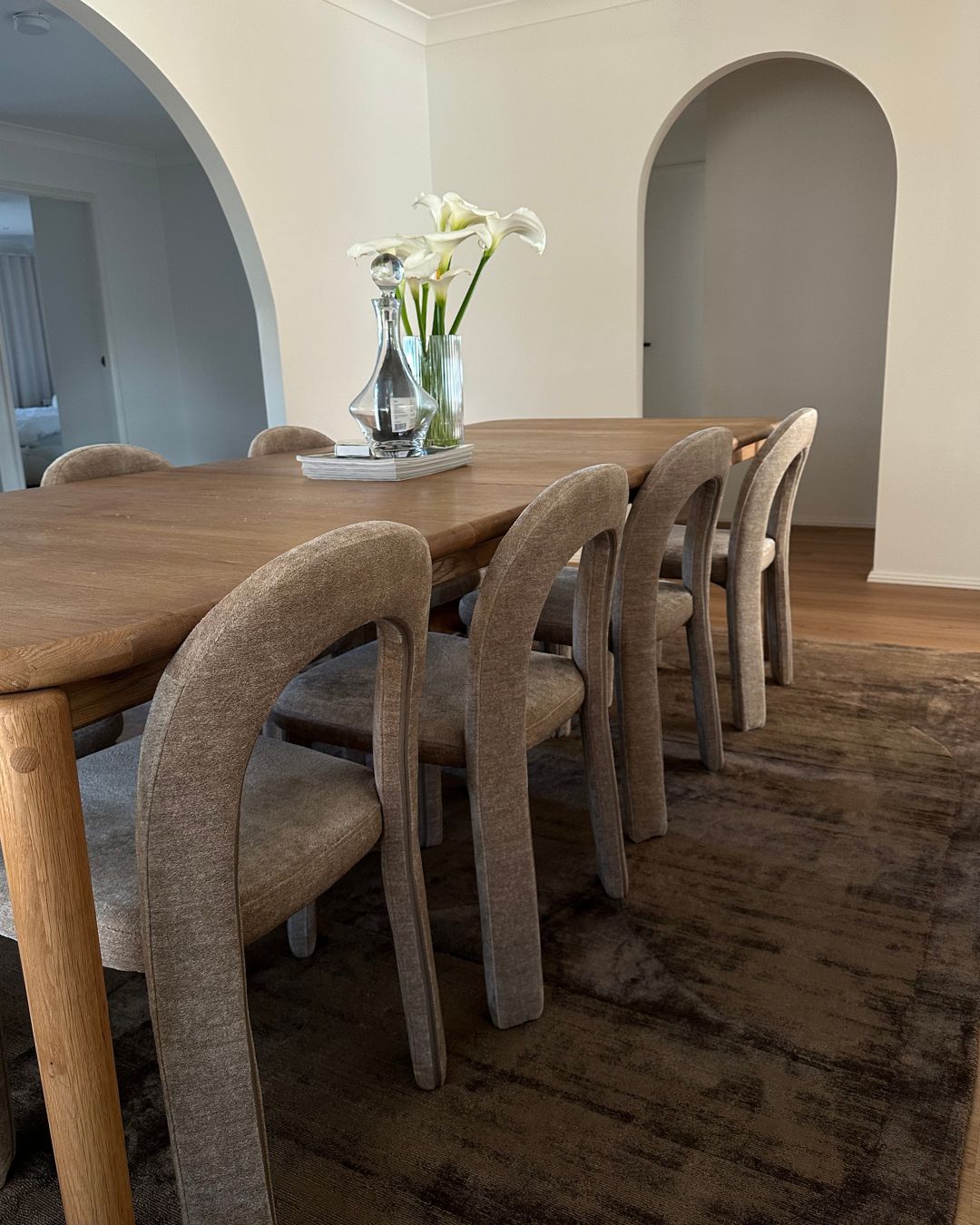 Gowana Brown Hourglass Viscose Rug