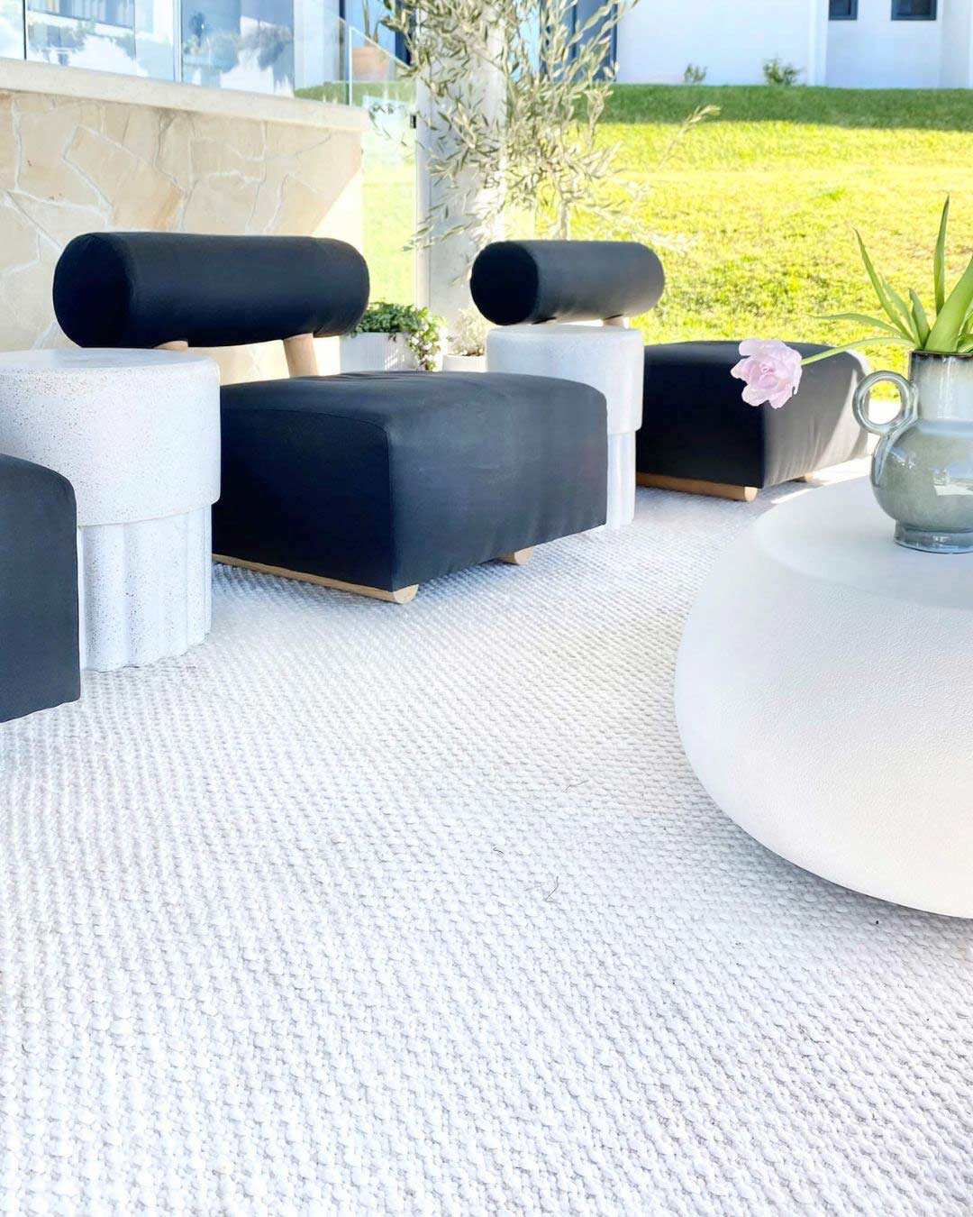 Greta Ivory Indoor Outdoor P.E.T Rug