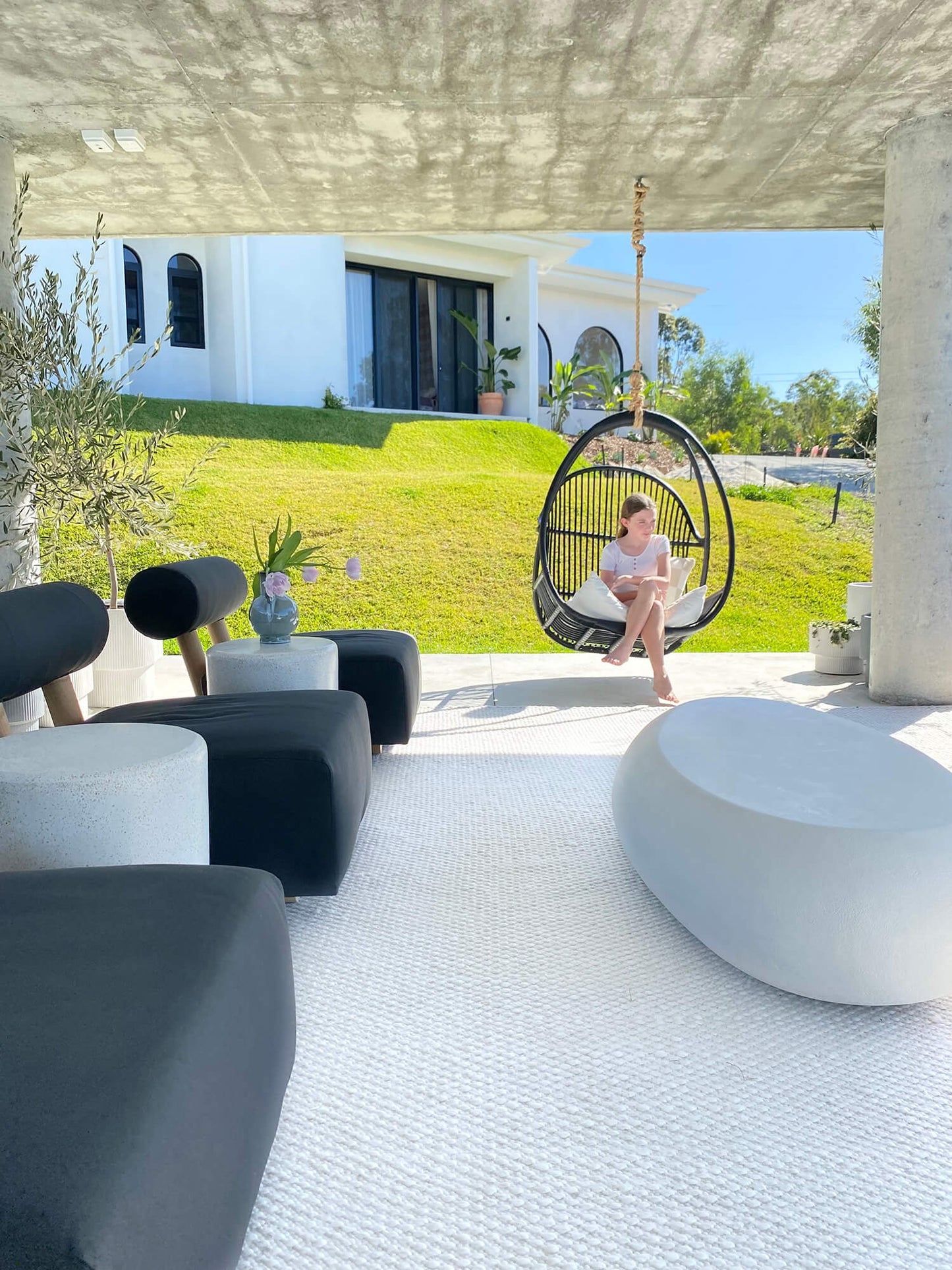 Greta Ivory Indoor Outdoor P.E.T Rug