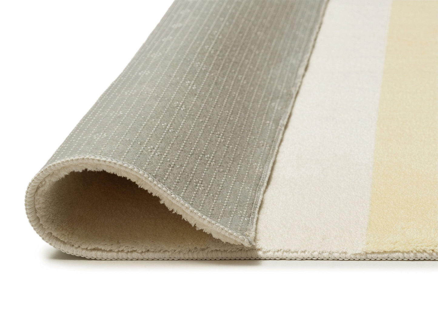 Griselda Yellow Cream Stripe Washable Rug