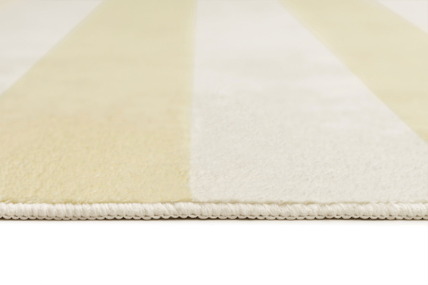 Griselda Yellow Cream Stripe Washable Rug