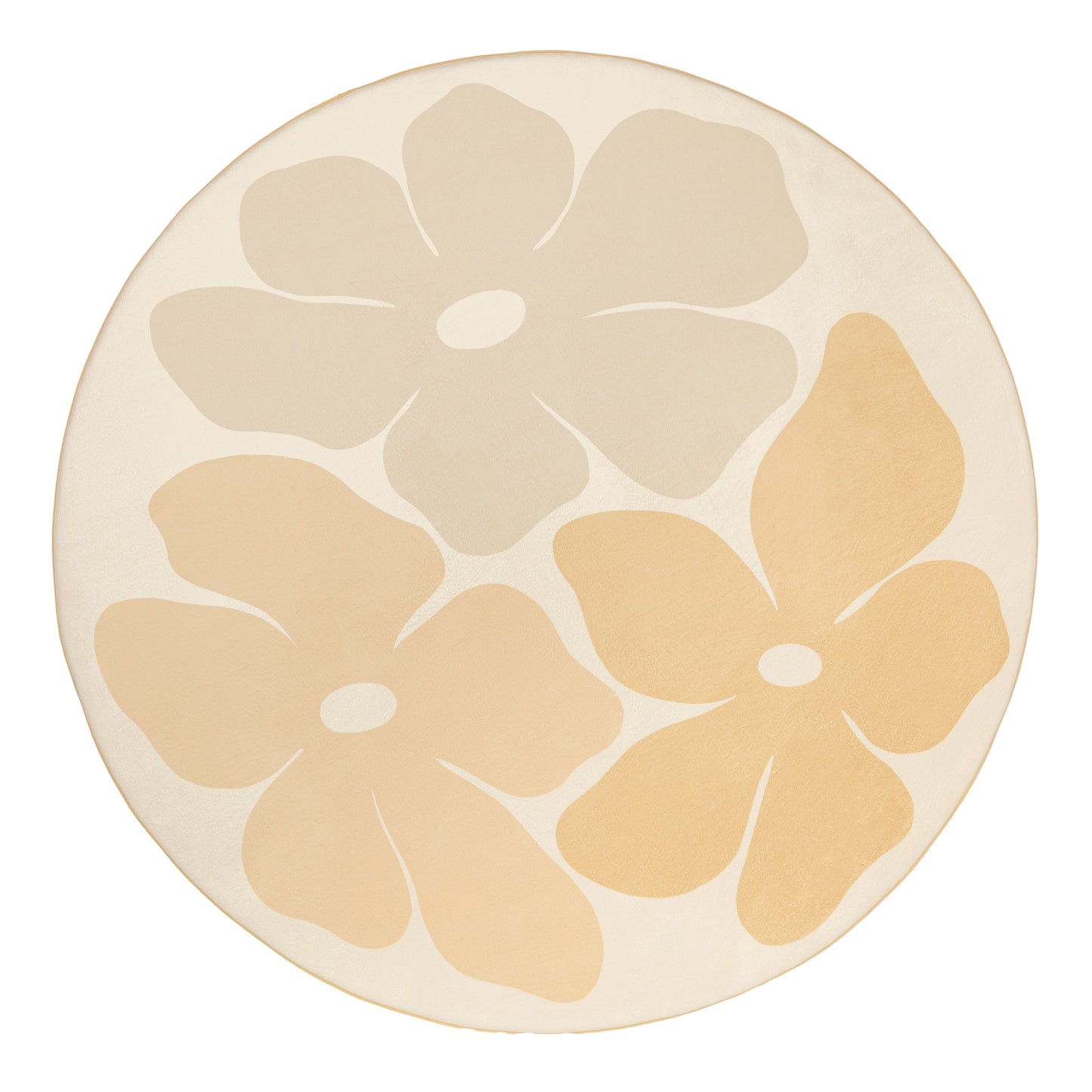 Gwen Yellow Flowers Rollie Pollie Round Playmat