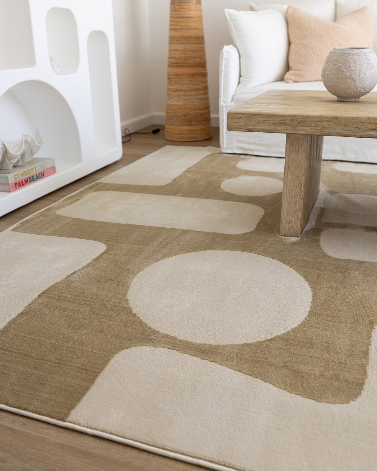 Hadessa Textured Geometric Neutral Rug