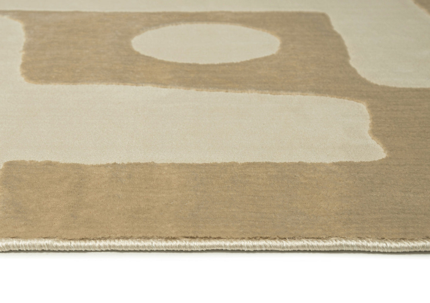 Hadessa Textured Geometric Neutral Rug