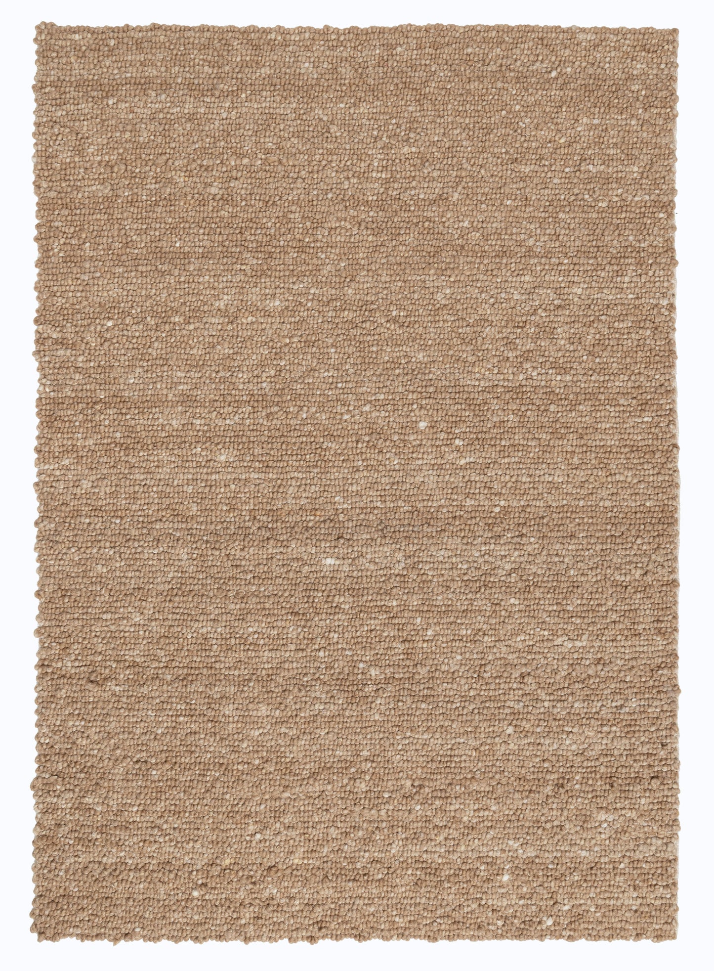 Halina Dark Beige Flatweave Wool Rug