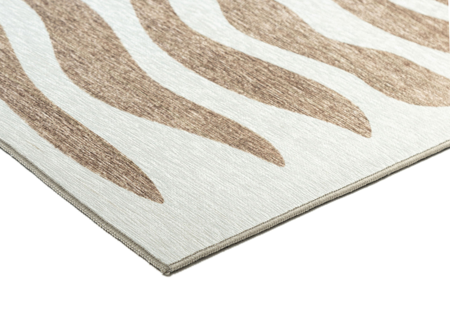 Hanako Beige Cream Indoor Outdoor Washable Rug