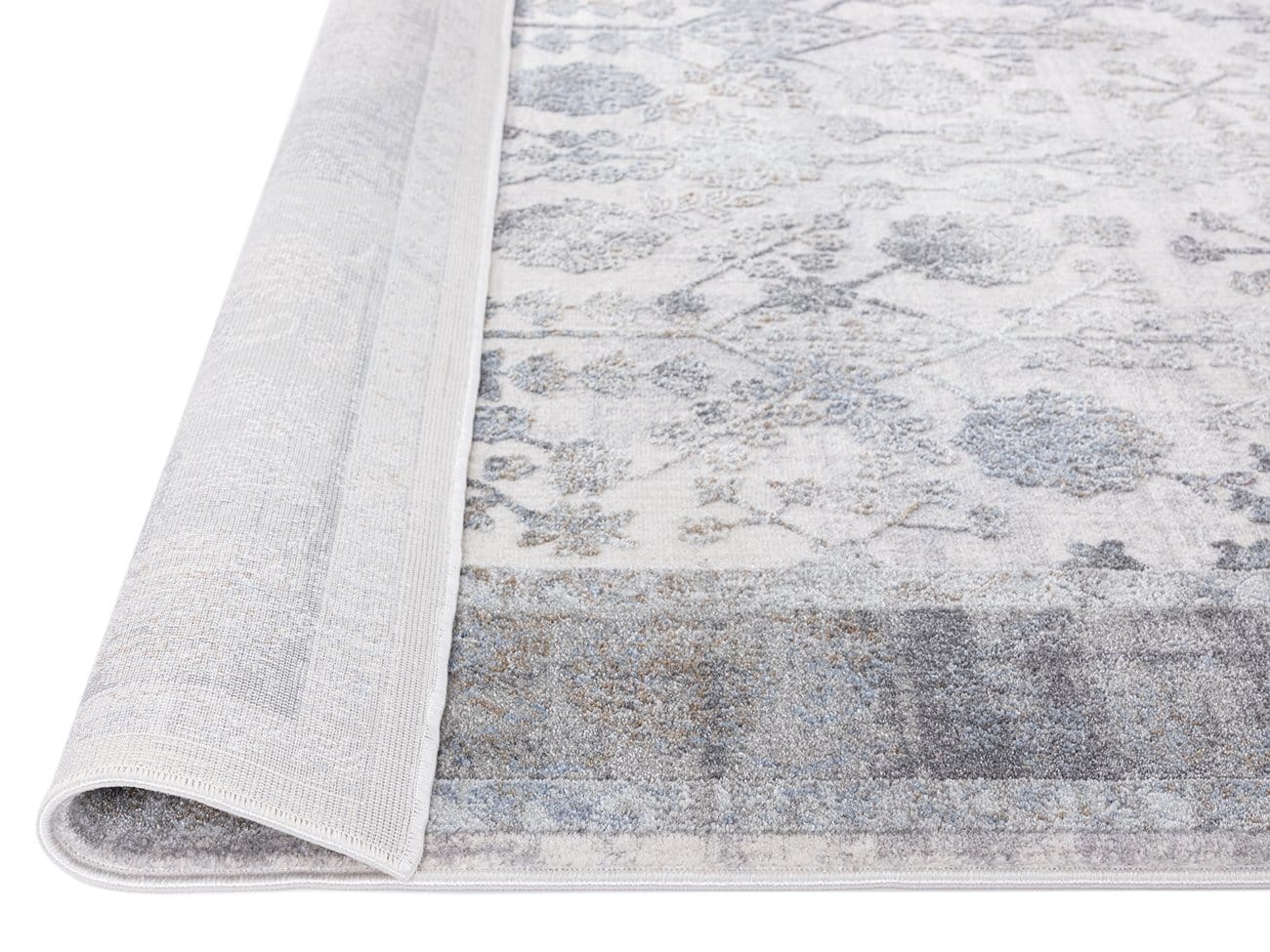 Harper Grey And Cream Faded Motif Rug