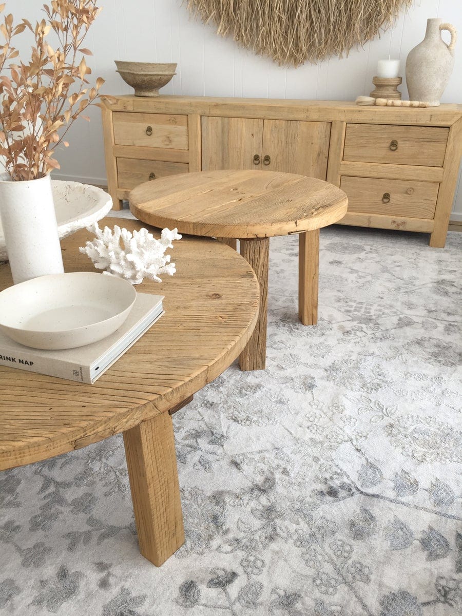 Harper Grey And Cream Faded Motif Rug