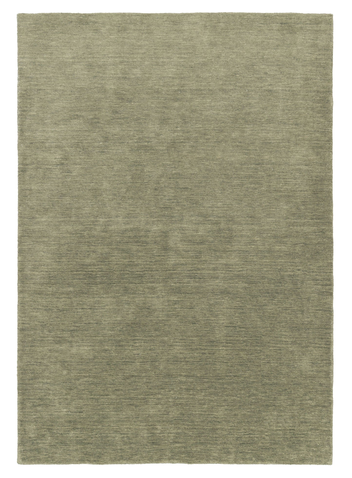 Harris Olive Green Solid Pile Wool Rug