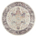Haven Cream and Purple Multi-Colour Distressed Round Rug *NO RETURNS UNLESS FAULTY