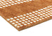 Hazrin Beige Rust Brown Dot Pattern Washable Rug