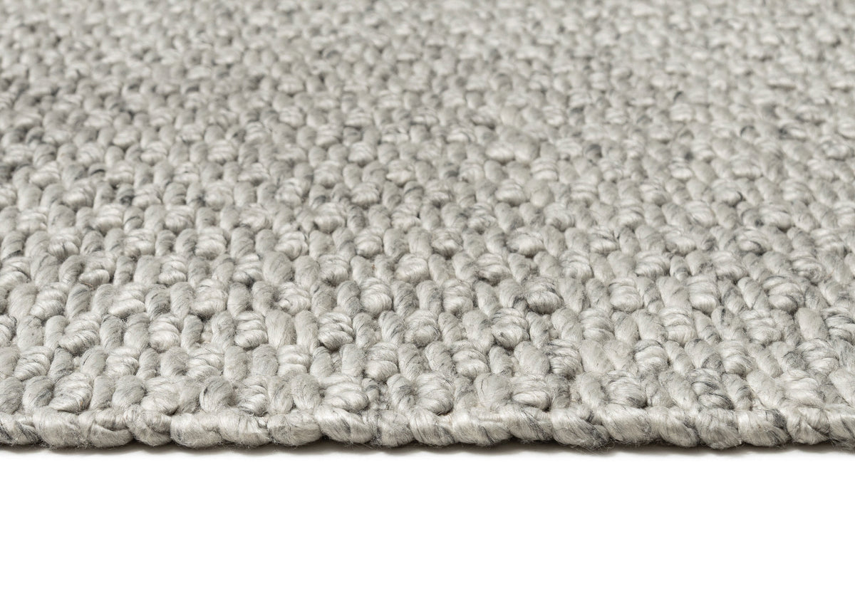 Heather Grey Chunky Wool Rug