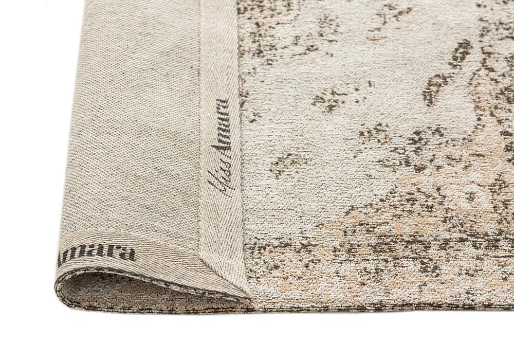 Helena White and Peach Turkish Style Distressed Runner Rug