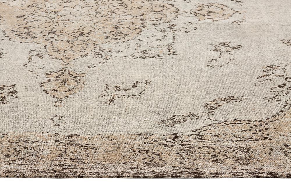 Helena White and Peach Turkish Style Distressed Runner Rug