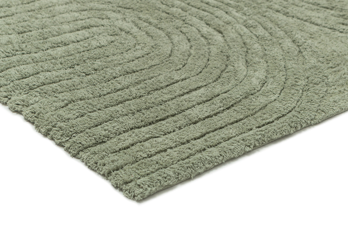 Hollis Green Half Arch Cotton Bath Mat