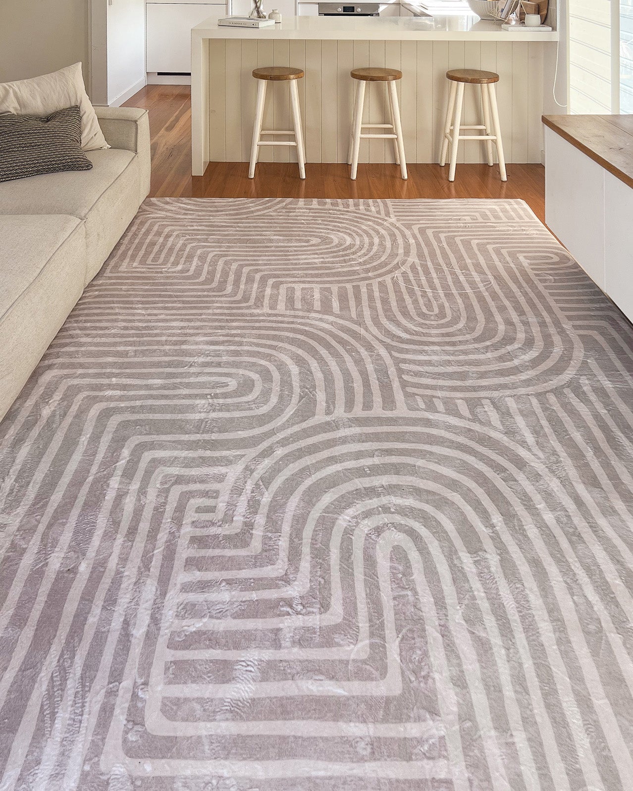 Idra Neutral Abstract Rollie Pollie Playmat