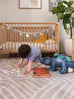 Idra Neutral Abstract Rollie Pollie Round Playmat
