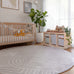 Idra Neutral Abstract Rollie Pollie Round Playmat