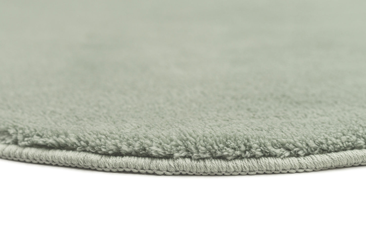 Idrissa Pale Green Scallop Washable Rug