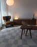 Ilenna Green and Ivory Abstract Checkered Washable Rug