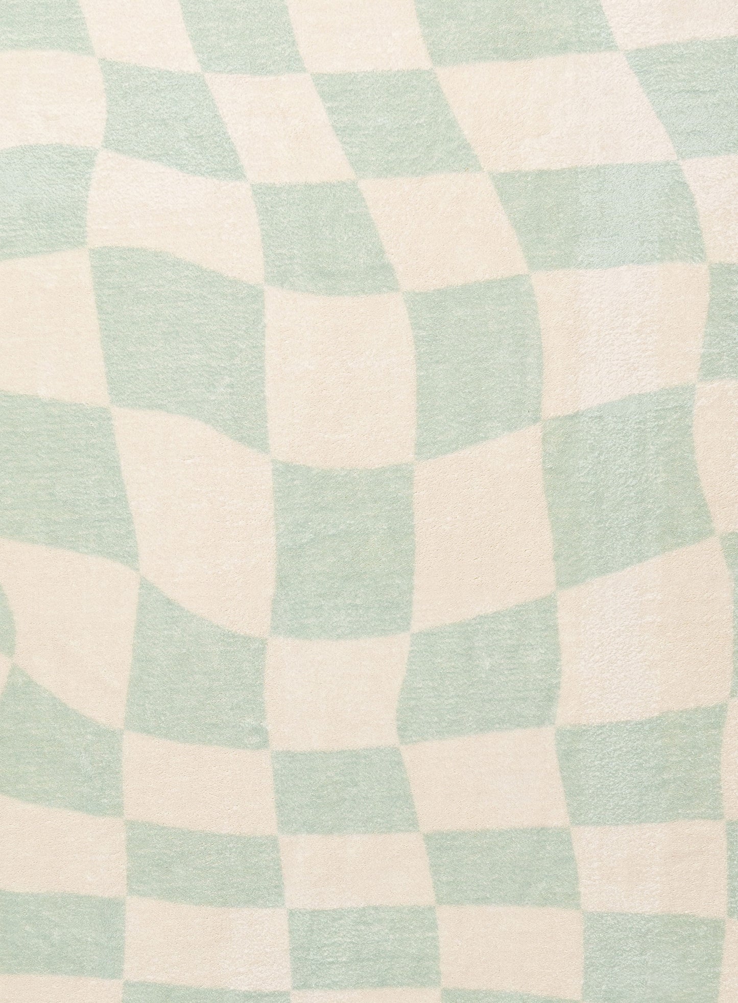 Ilenna Green and Ivory Abstract Checkered Washable Rug