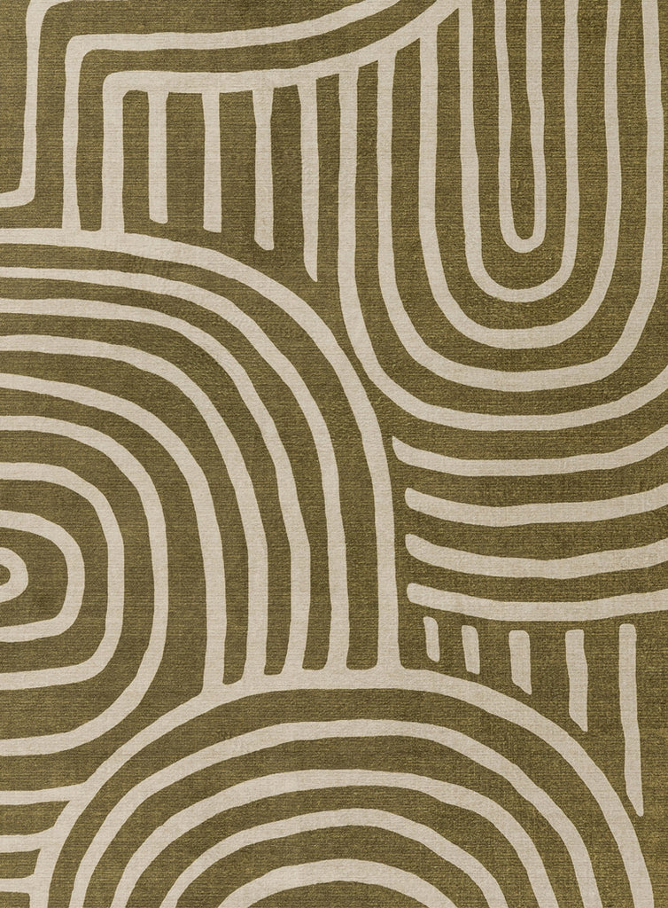 Iloa Green Abstract Rollie Pollie Playmat