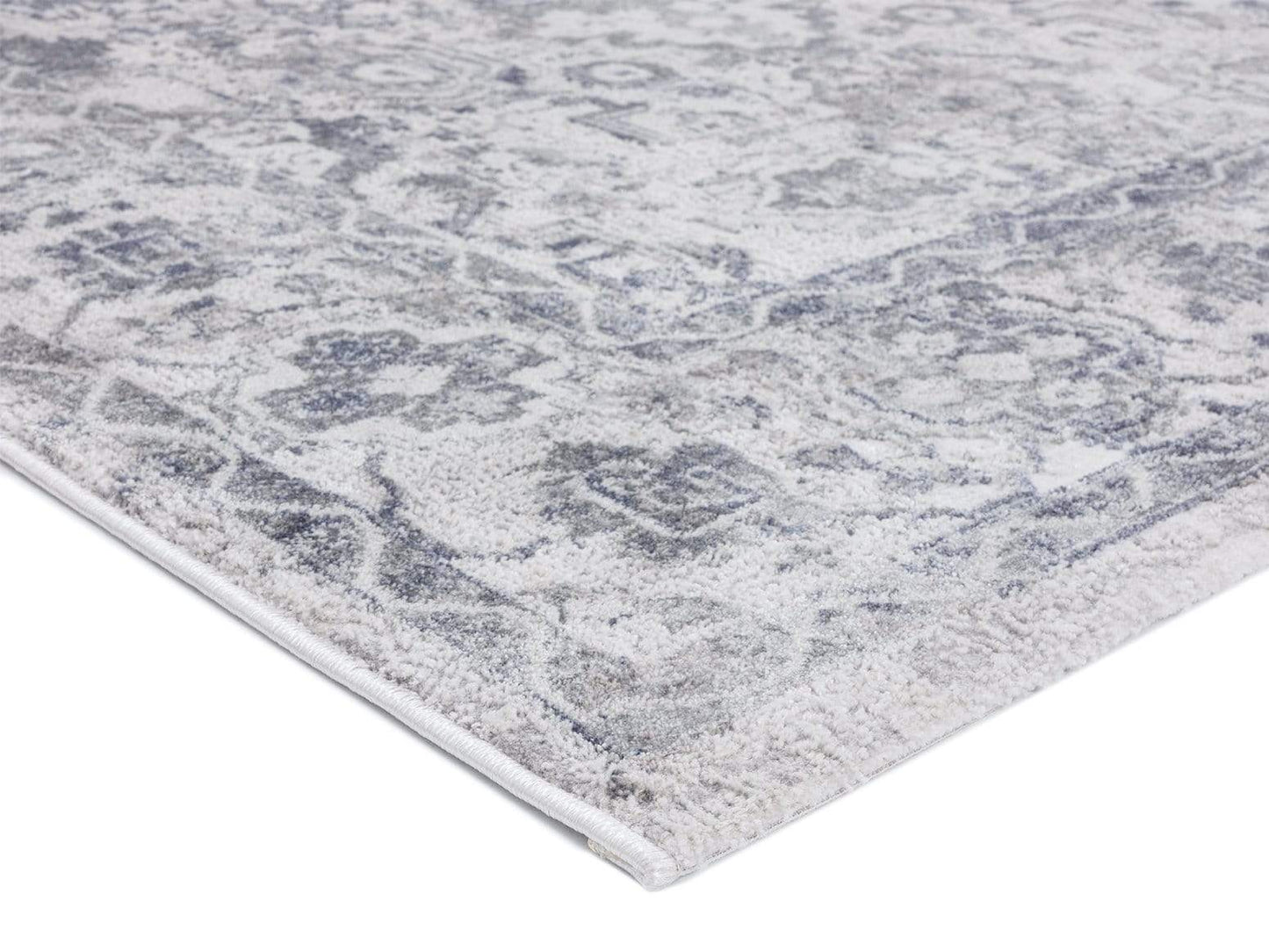 Iman Blue and Grey Transitional Rug