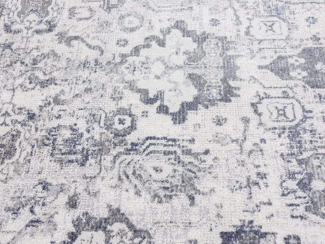 Iman Blue and Grey Transitional Rug