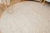 Indya Marbled Cream and Beige Chunky Wool Round Rug