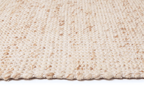 Indya Rug Indya Marbled Cream and Beige Chunky Wool Rug