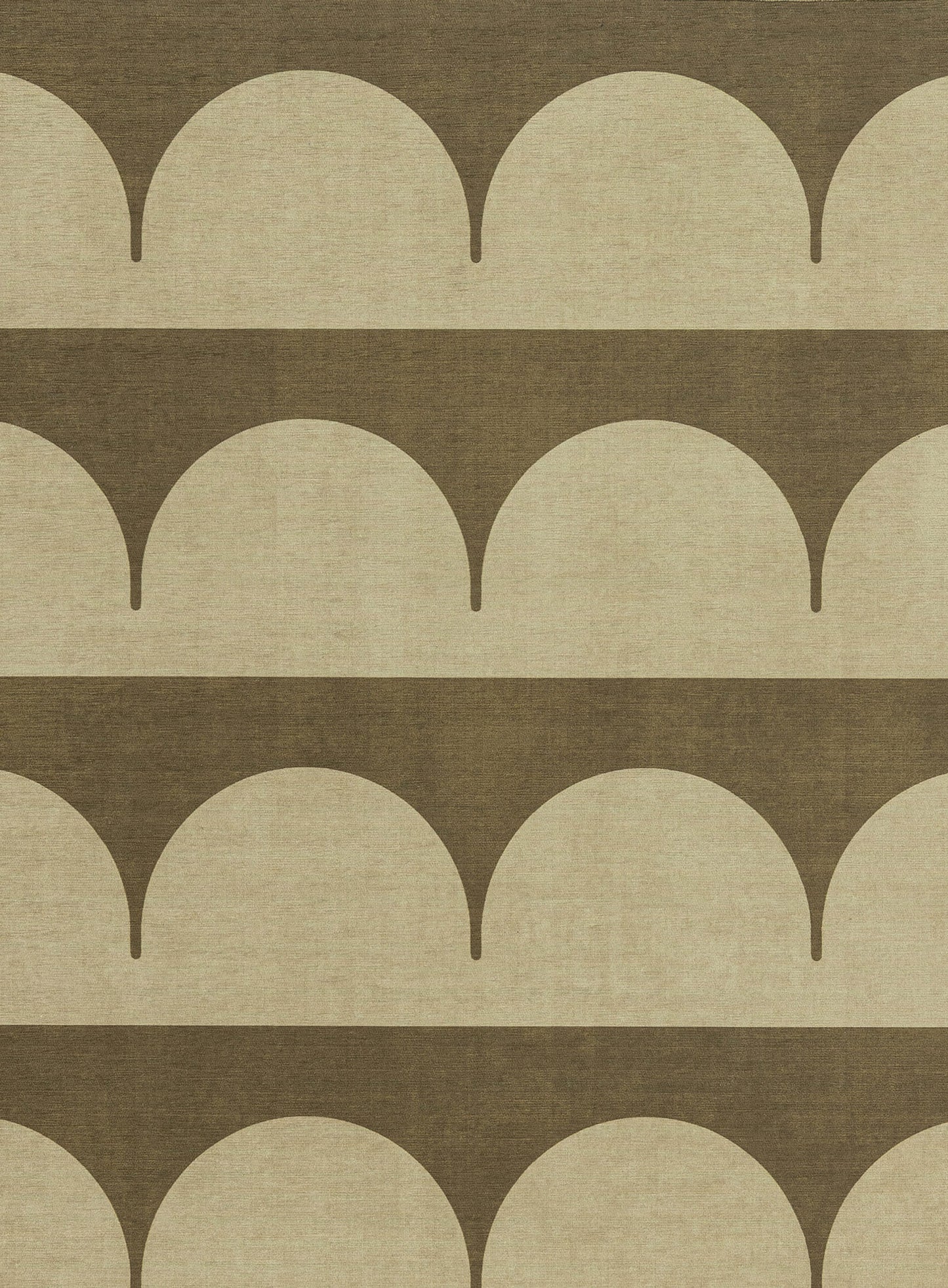 Inez Forest and Sage Arch Stripe Indoor Outdoor Rug