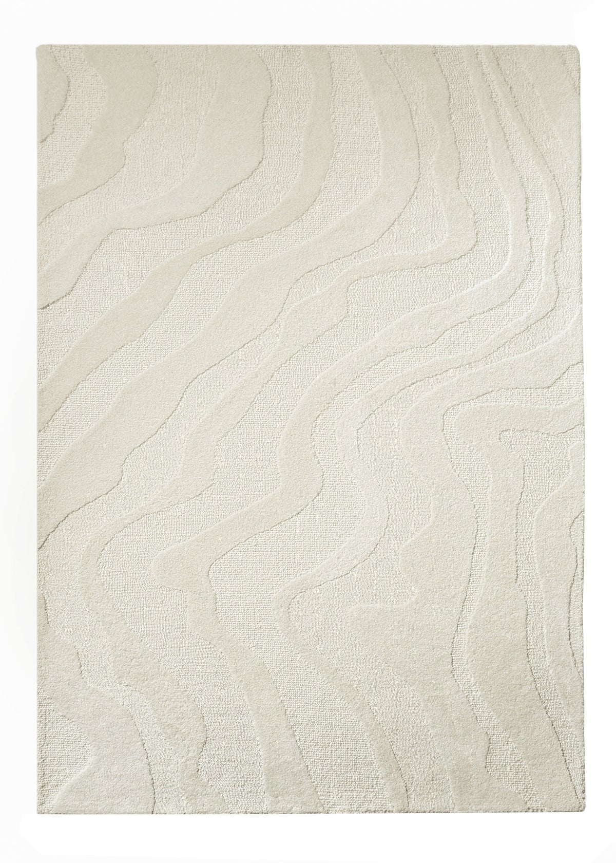 Neutral Tufted Rug Pattern Innaya Neutral Abstract Hand-Tufted Wool Rug