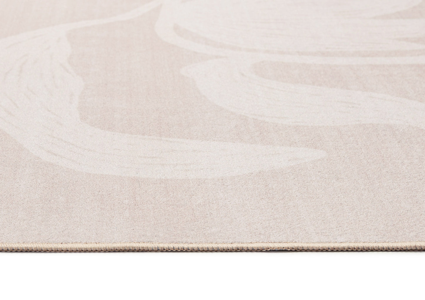 Irene Beige Botanical Washable Rug