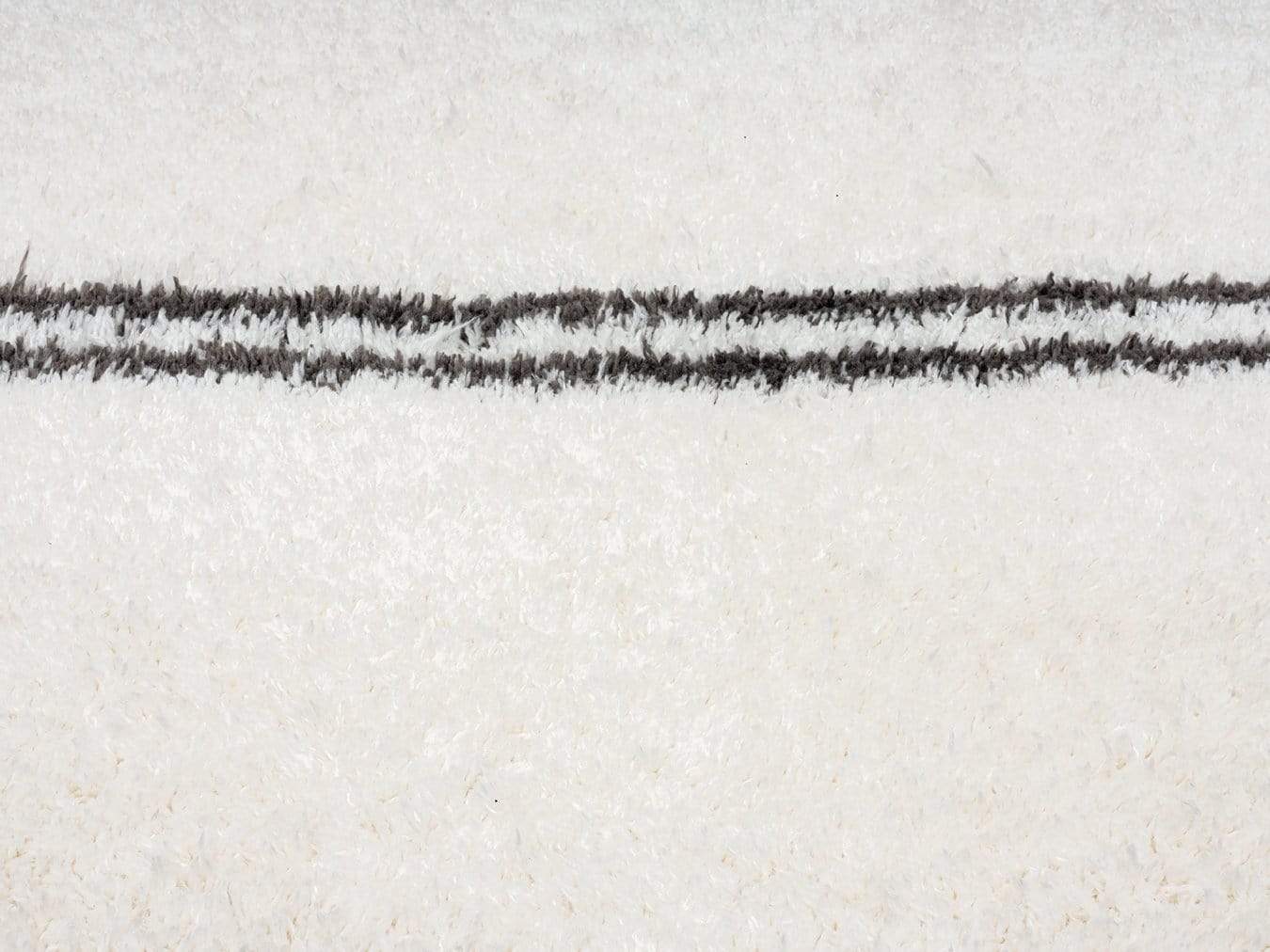 Irina Ivory And Charcoal Grey Shag Rug